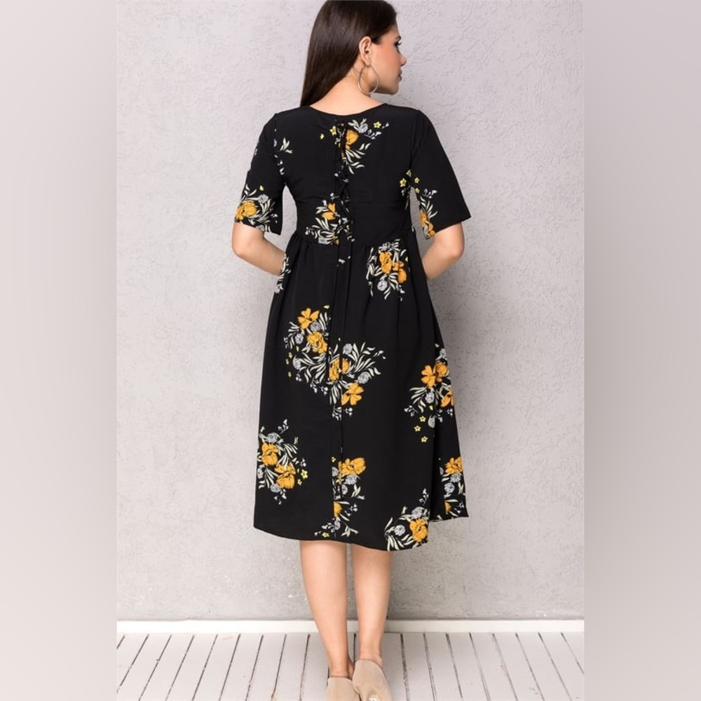 NWOT ZARA 🌼 Floral Midi Dress Sz M - Picture 16 of 16
